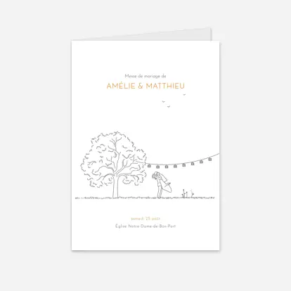 Livret de messe mariage Promesse champêtre