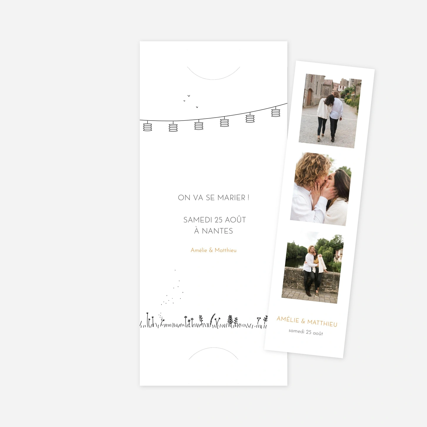 Save the date Promesse champêtre