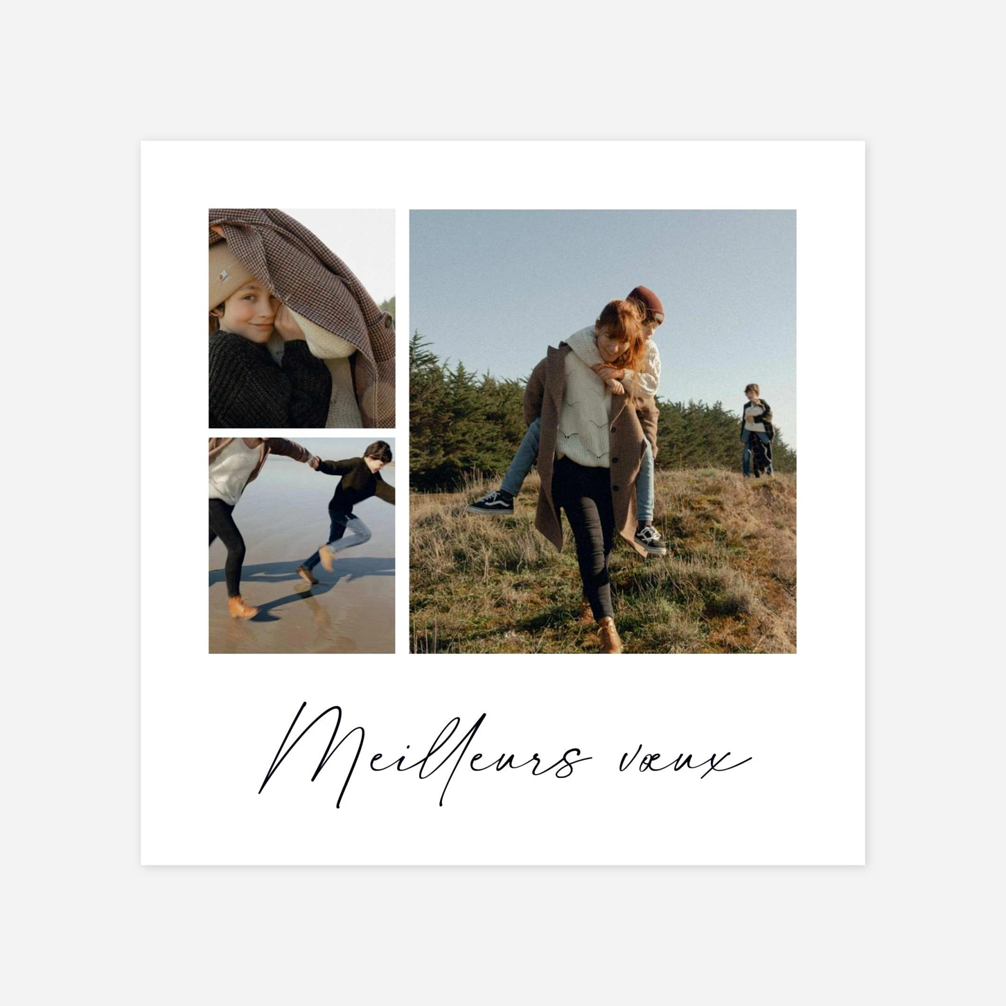 Carte de voeux Premiers flocons