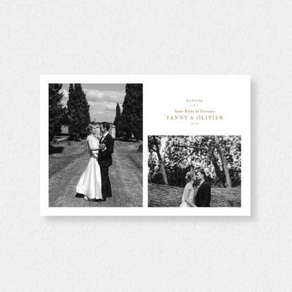 Carte Remerciement Mariage Provence