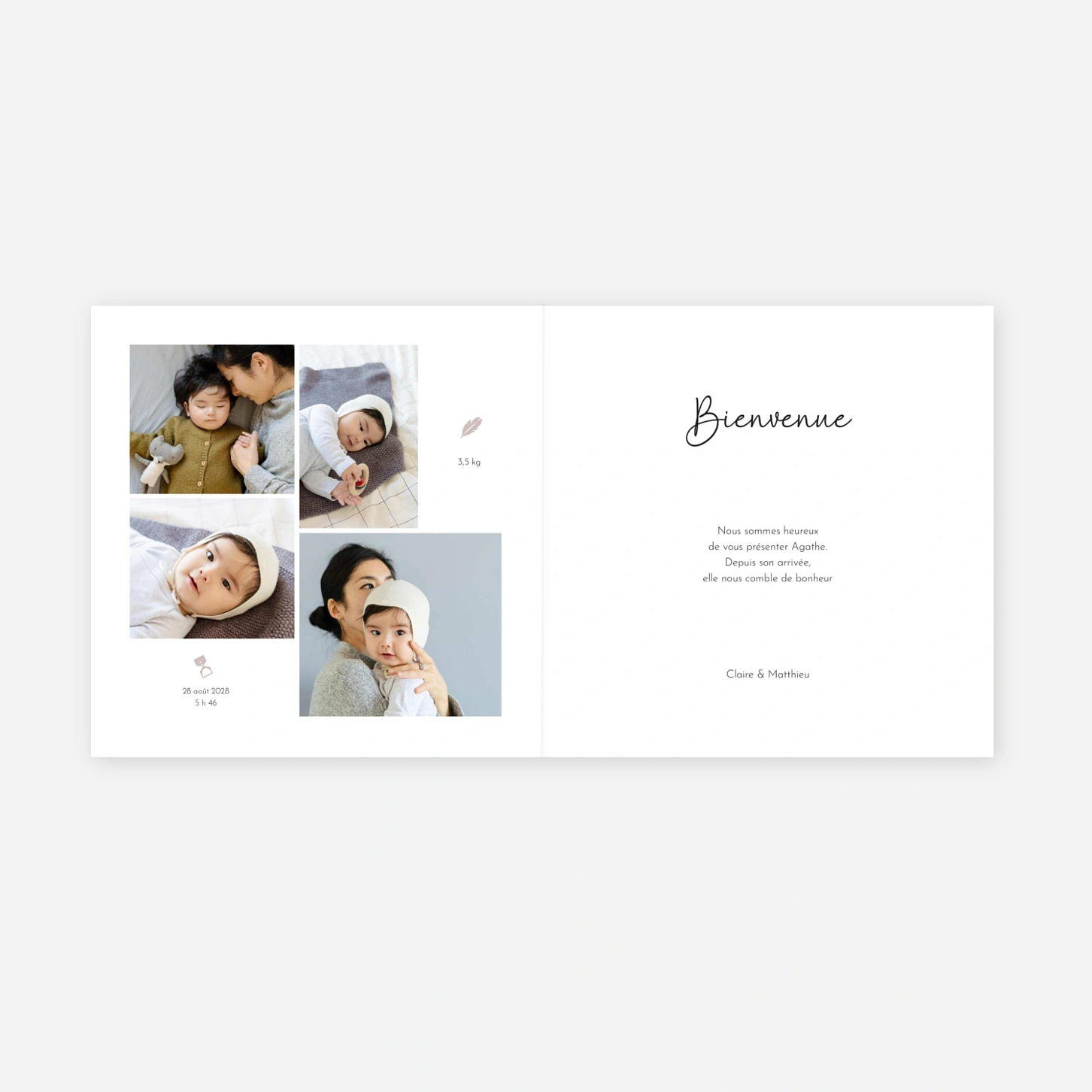 Faire-part naissance Bulle de douceur