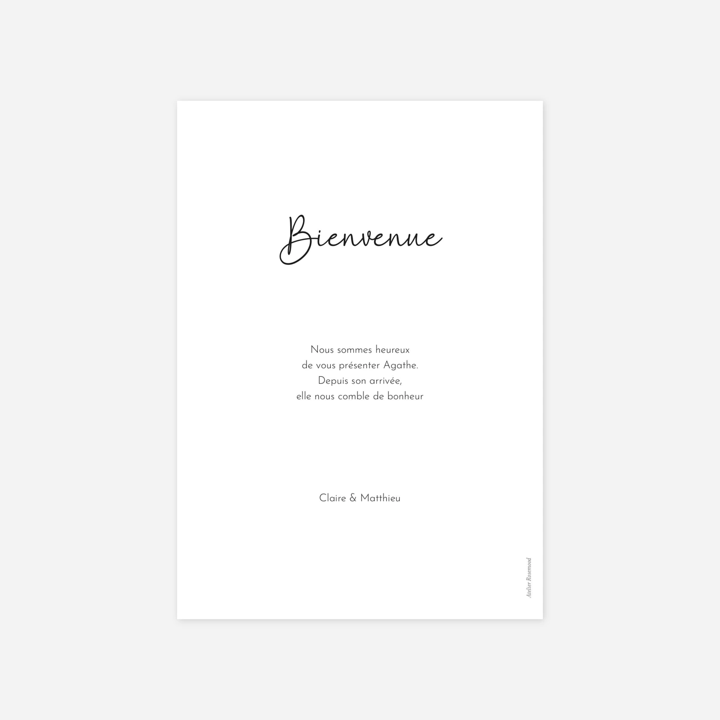 Faire-part naissance Bulle de douceur