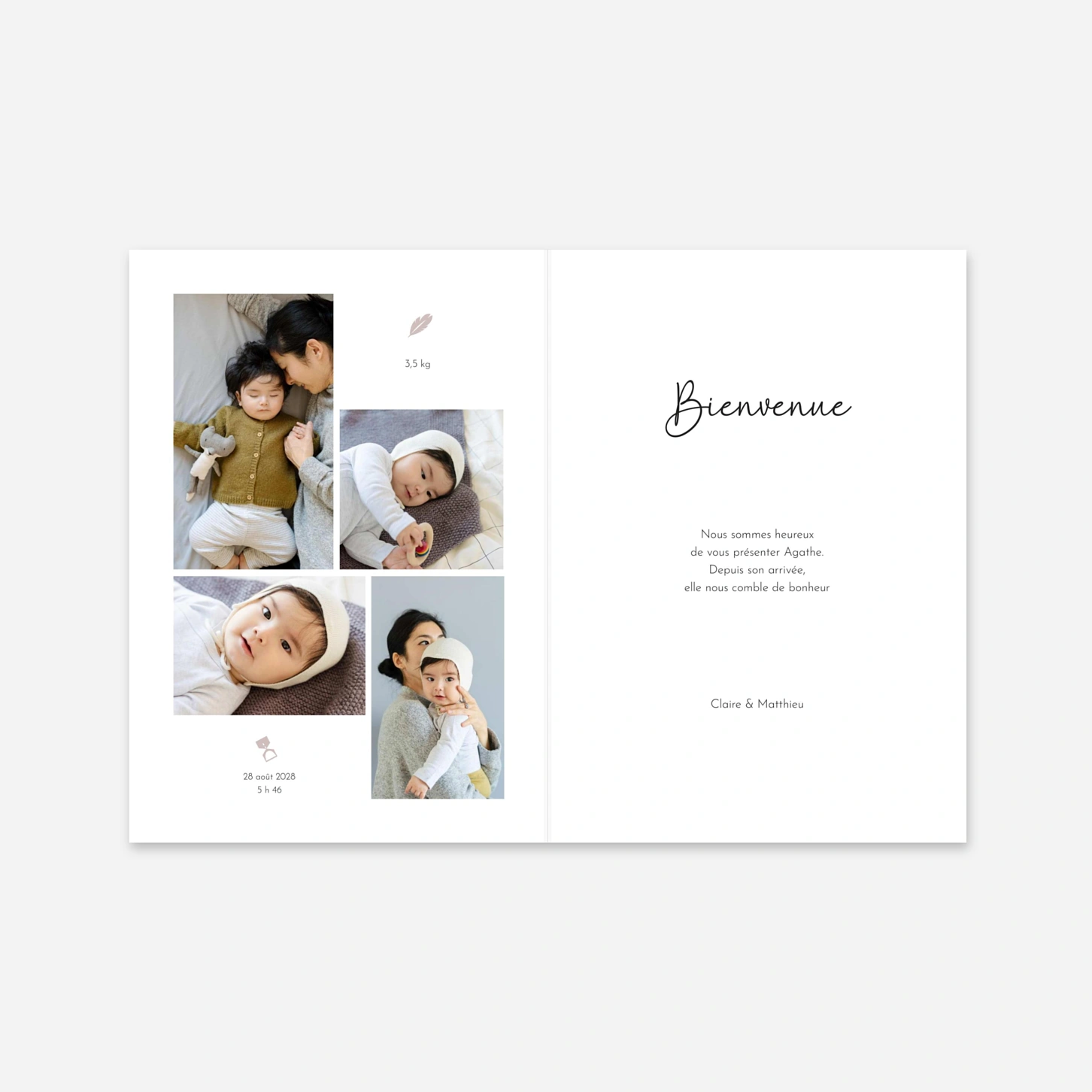 Faire-part naissance Bulle de douceur