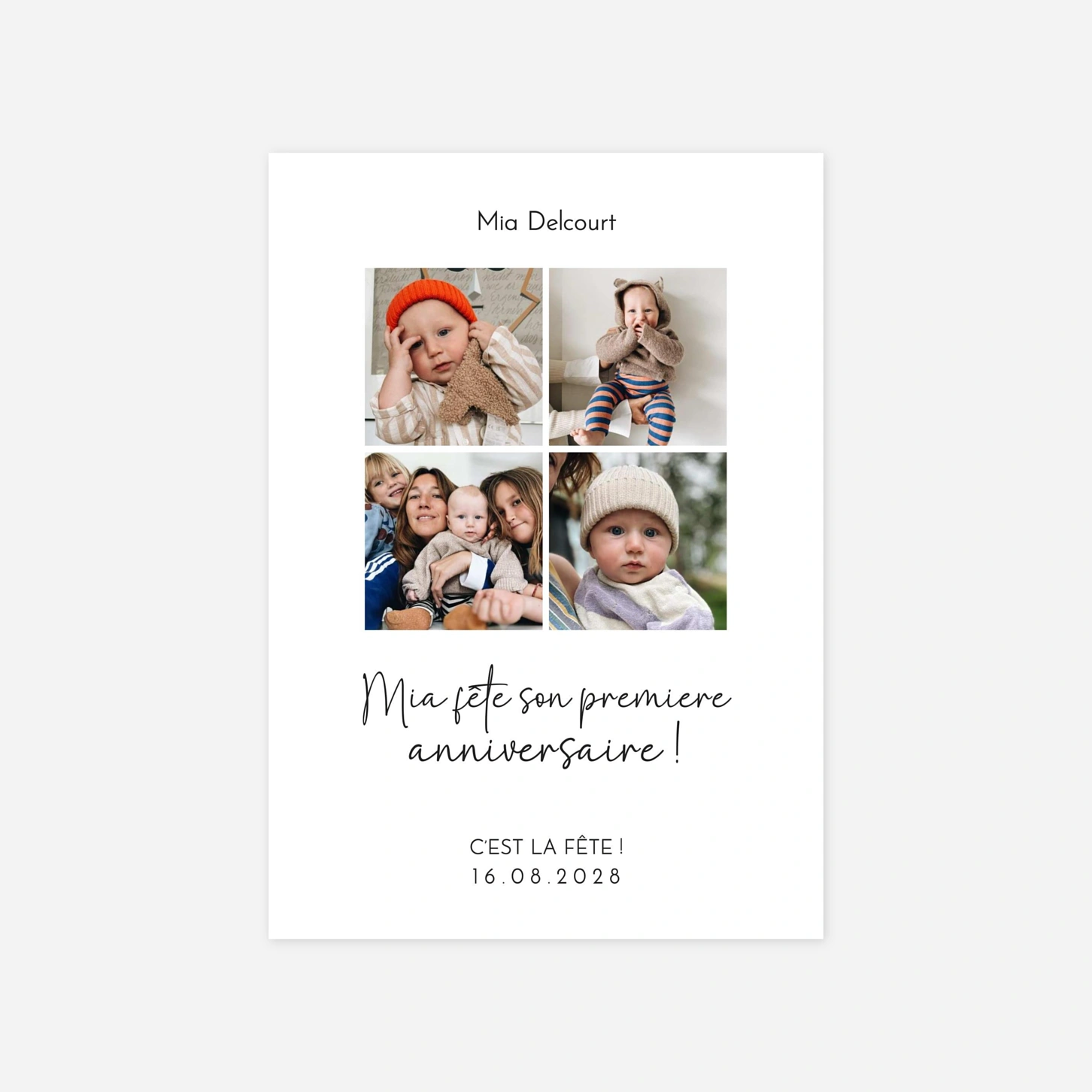 invitation anniversaire enfant Joie d’anniversaire