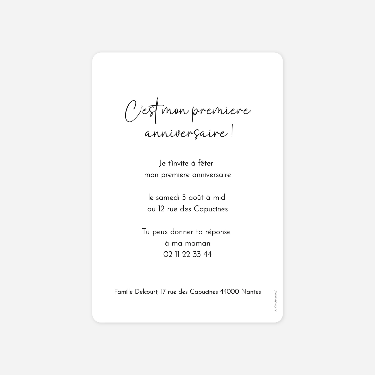 invitation anniversaire enfant Joie d’anniversaire