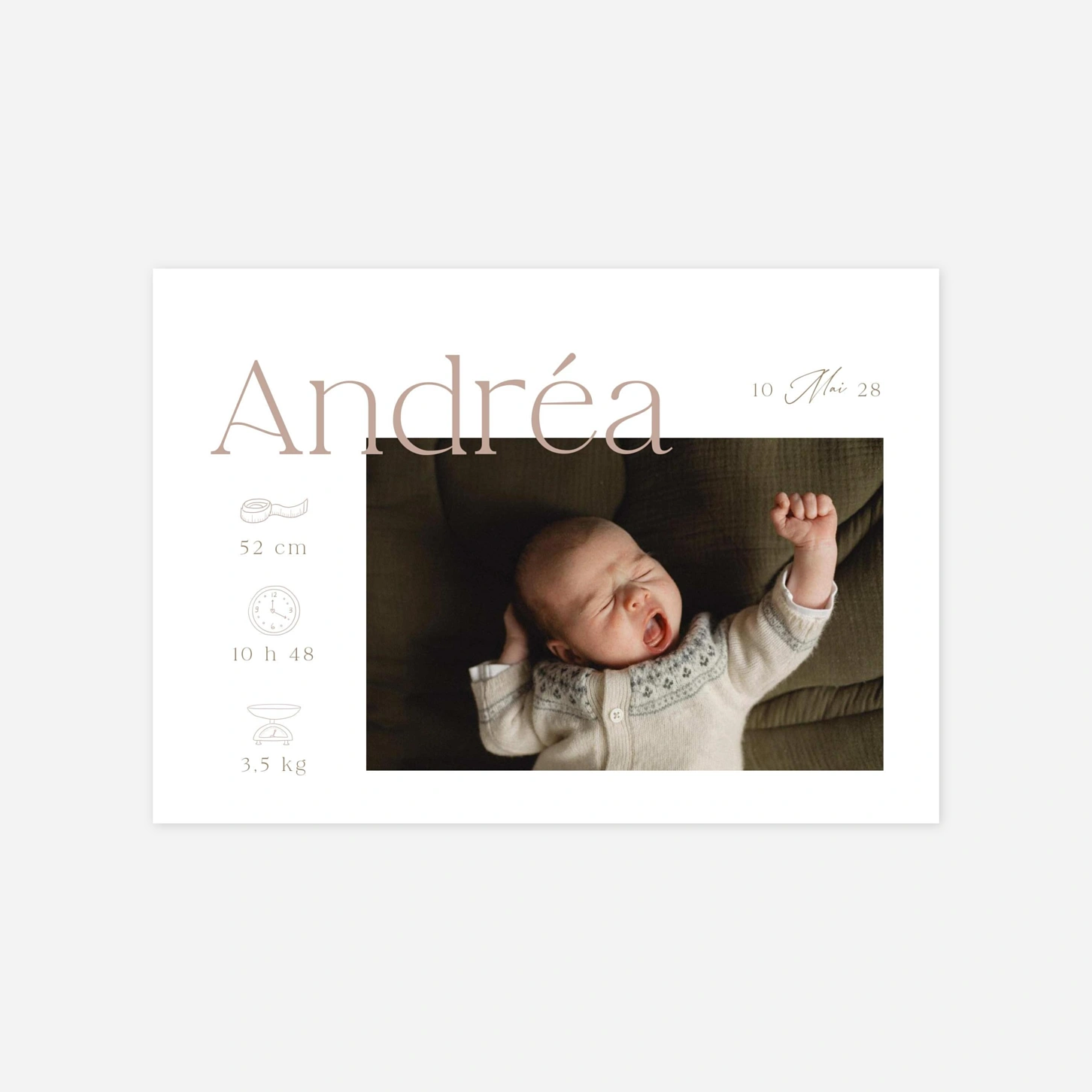 Faire-part naissance Naissance enchantée