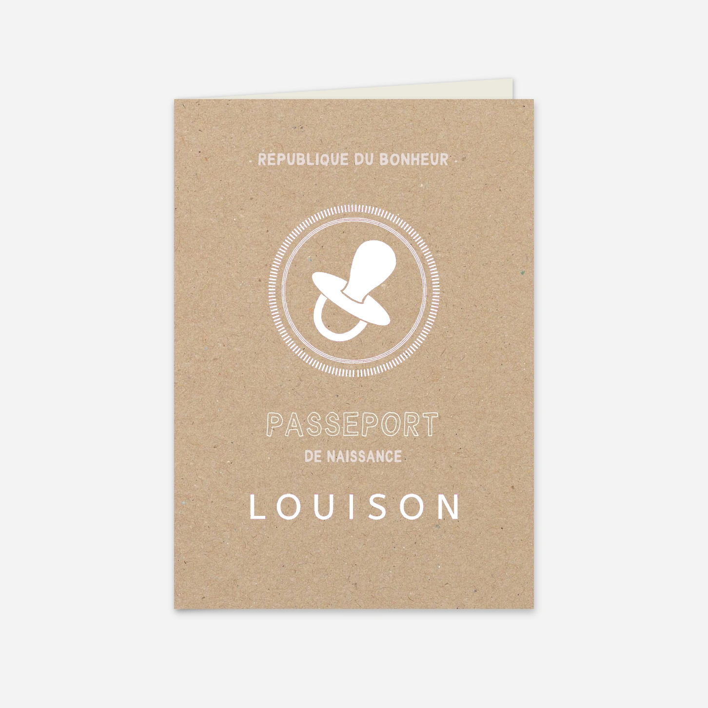 Faire-part naissance Premier voyage