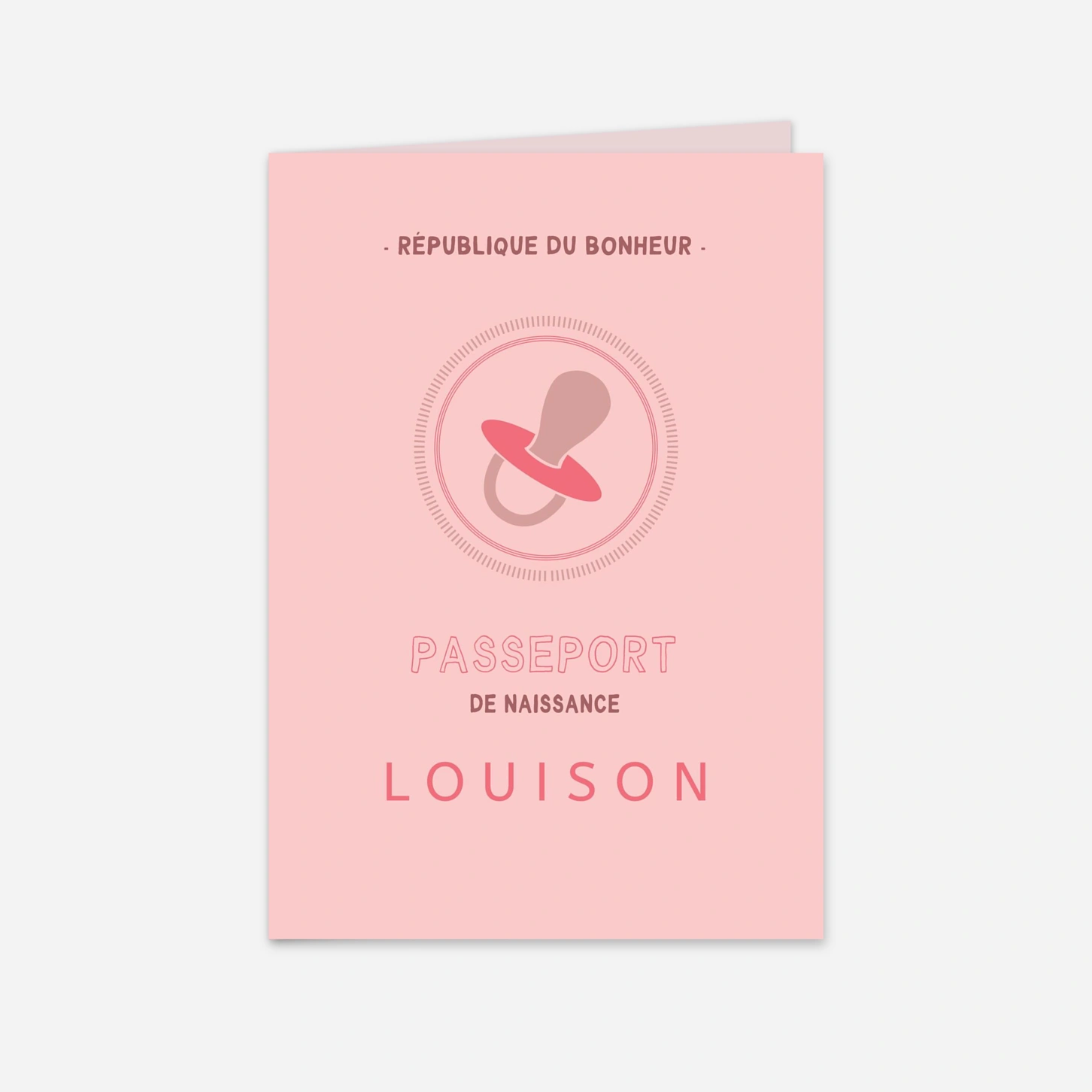 Faire-part naissance Premier voyage