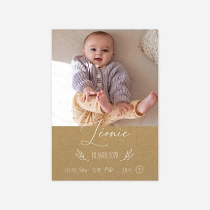 Faire-part naissance Petit Bouton