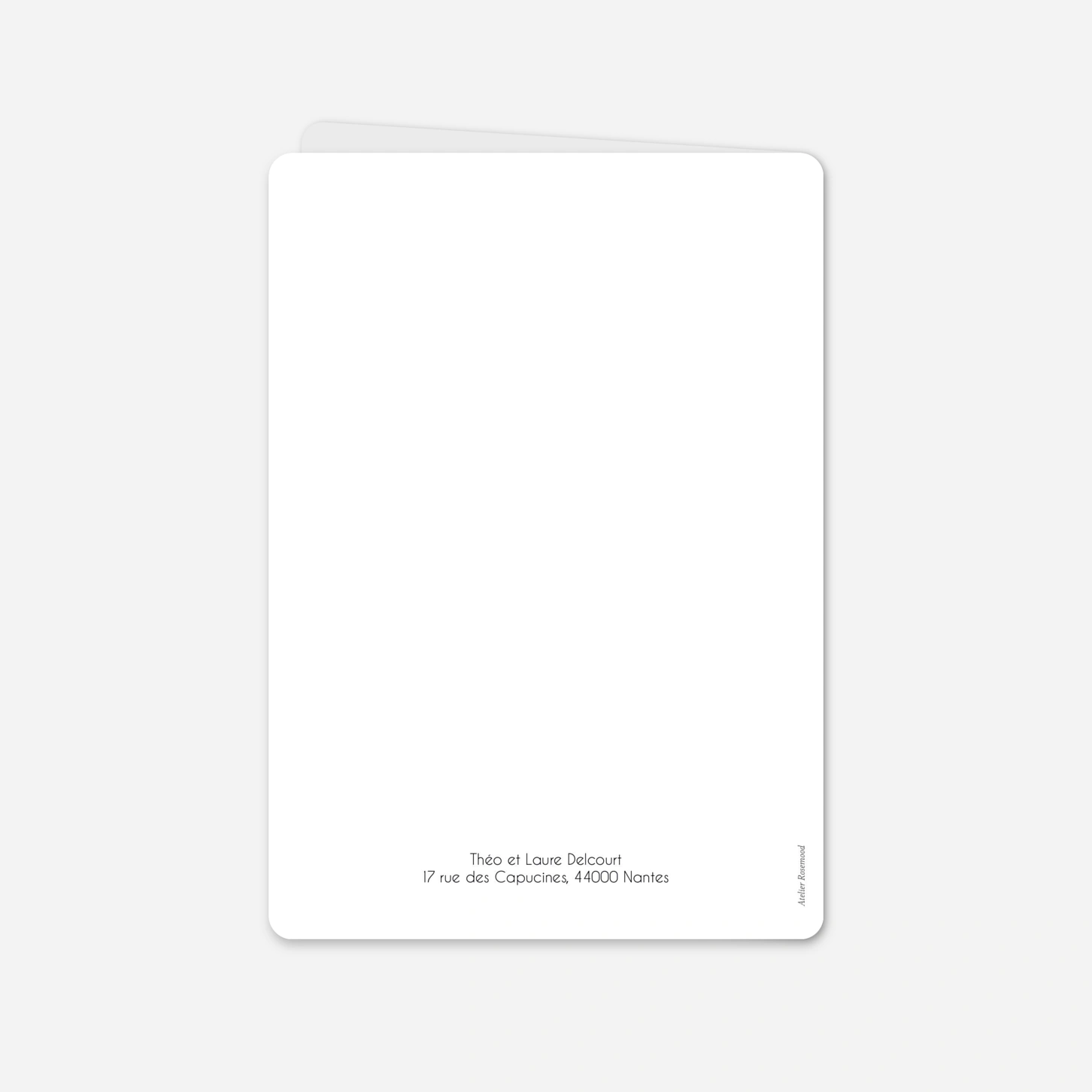 Carte de remerciements Petit Merci