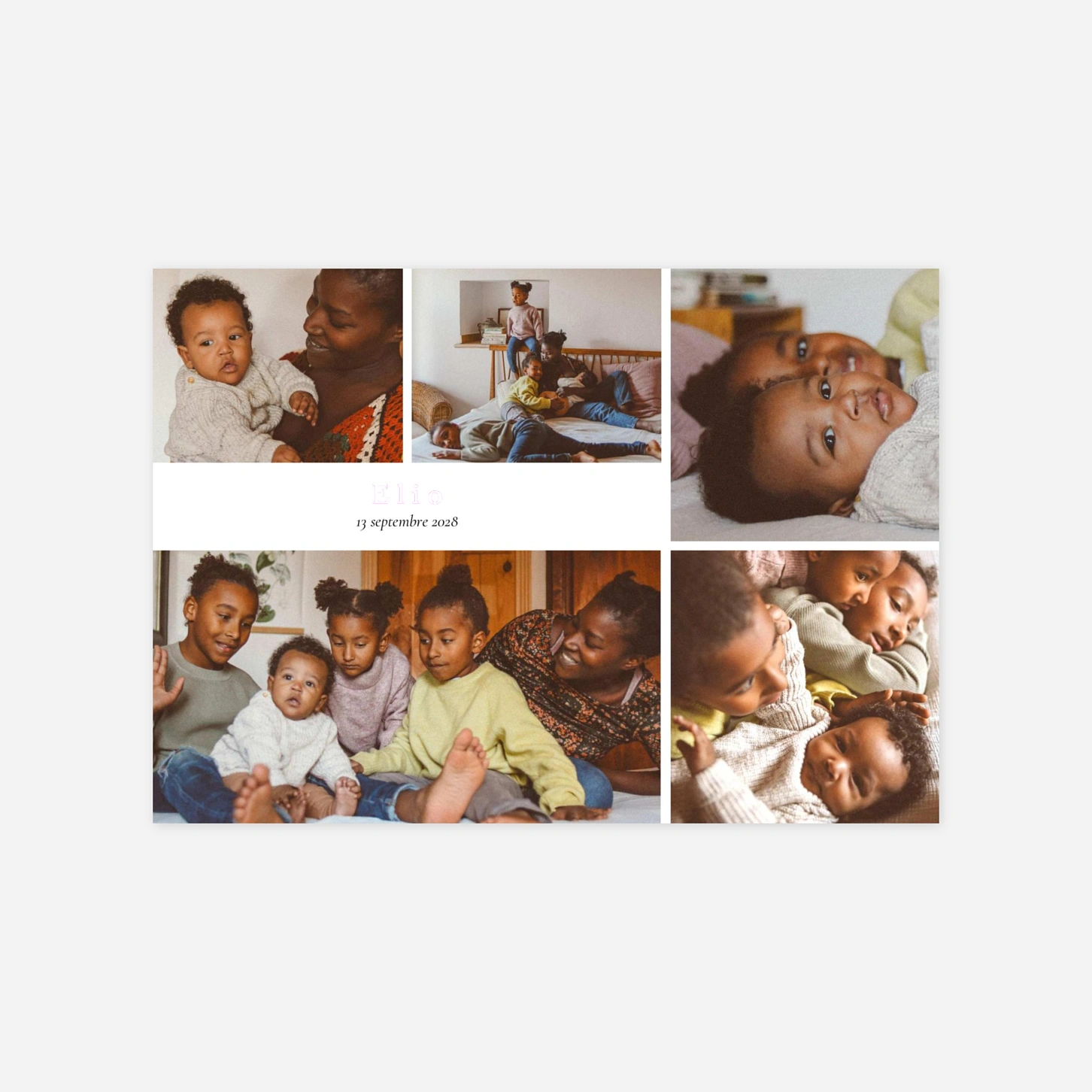 Faire-part naissance Petit message