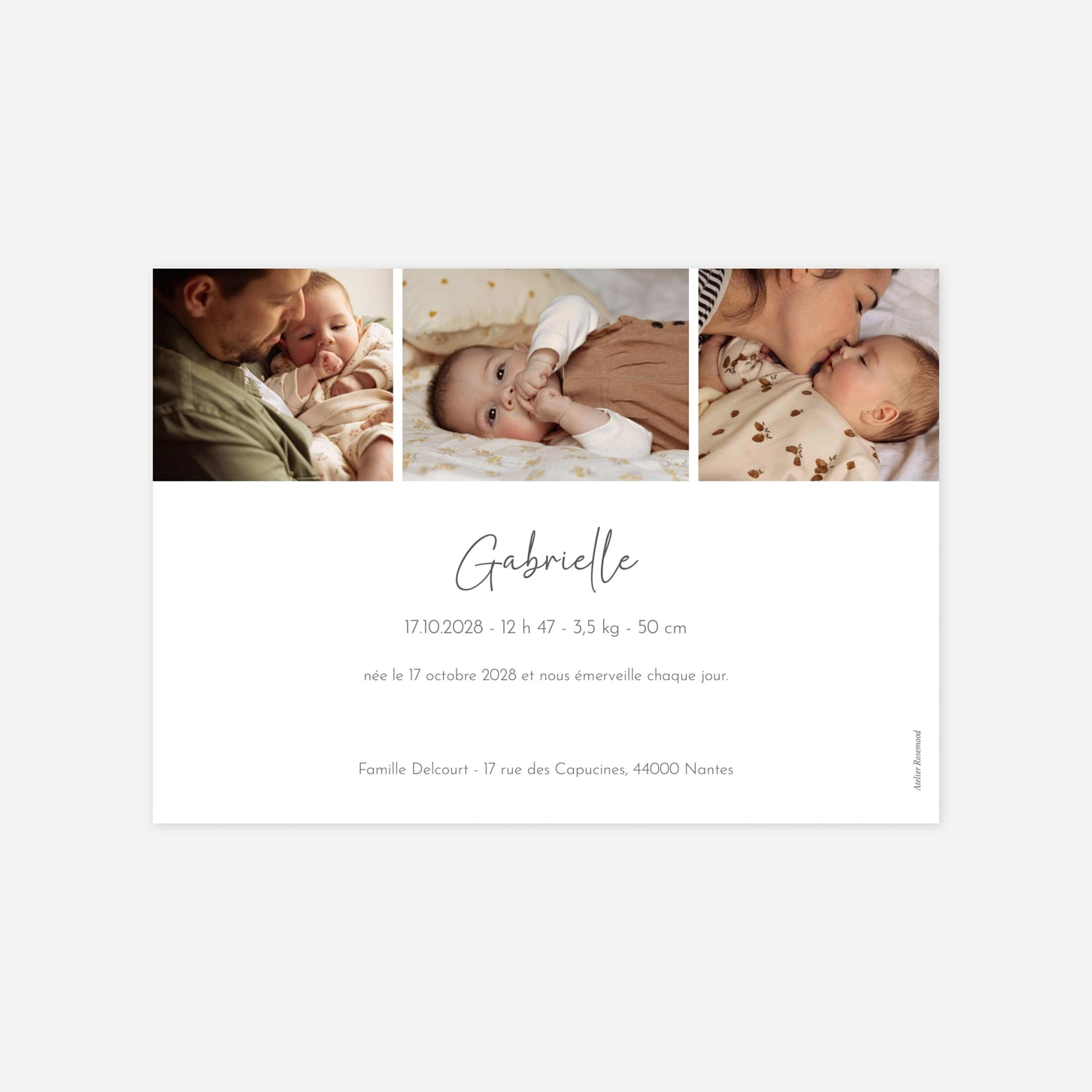 Faire-part naissance Petit Rêve