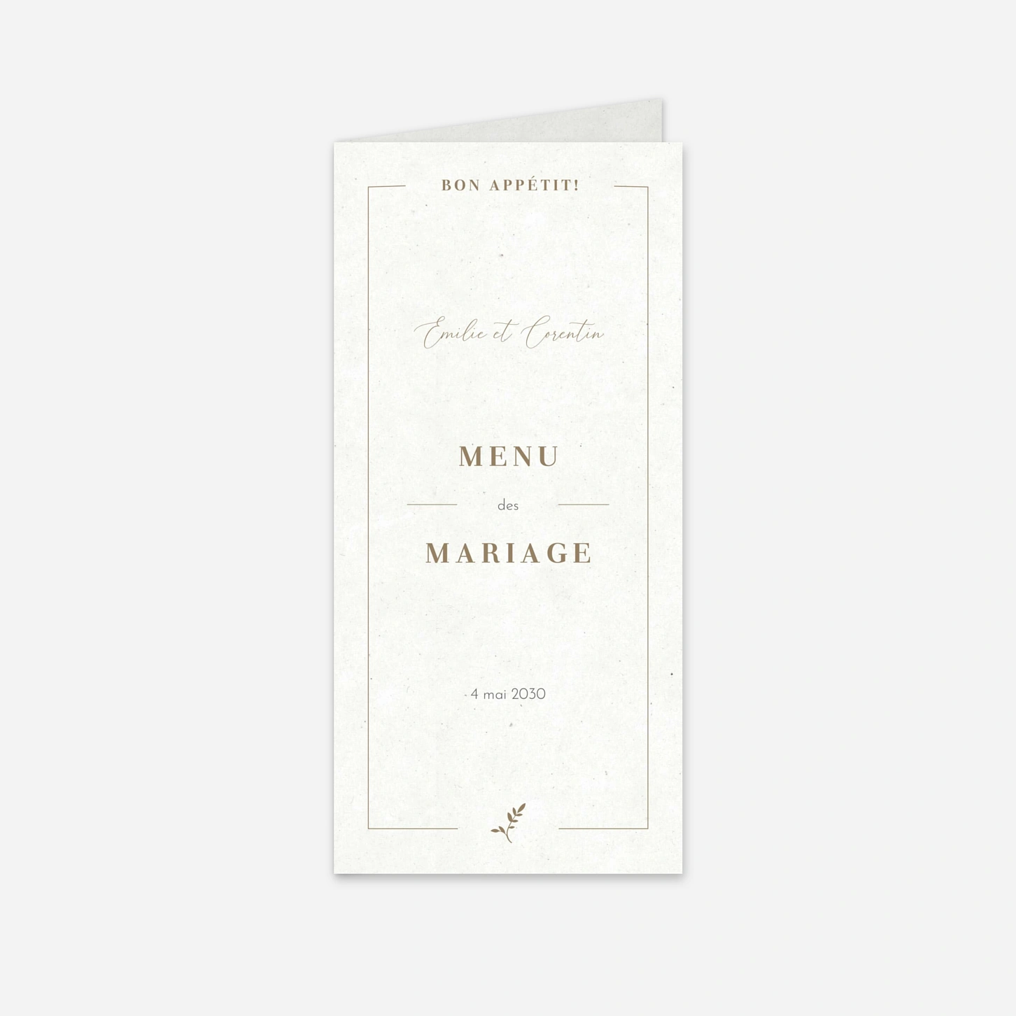 Menu mariage Pure Sérénité