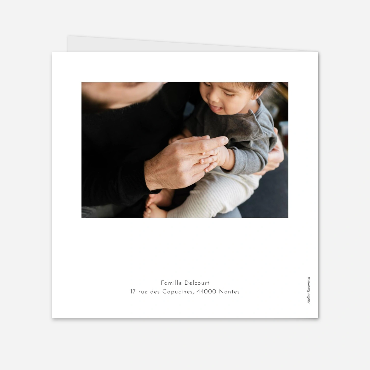 Faire-part naissance Quatre saisons