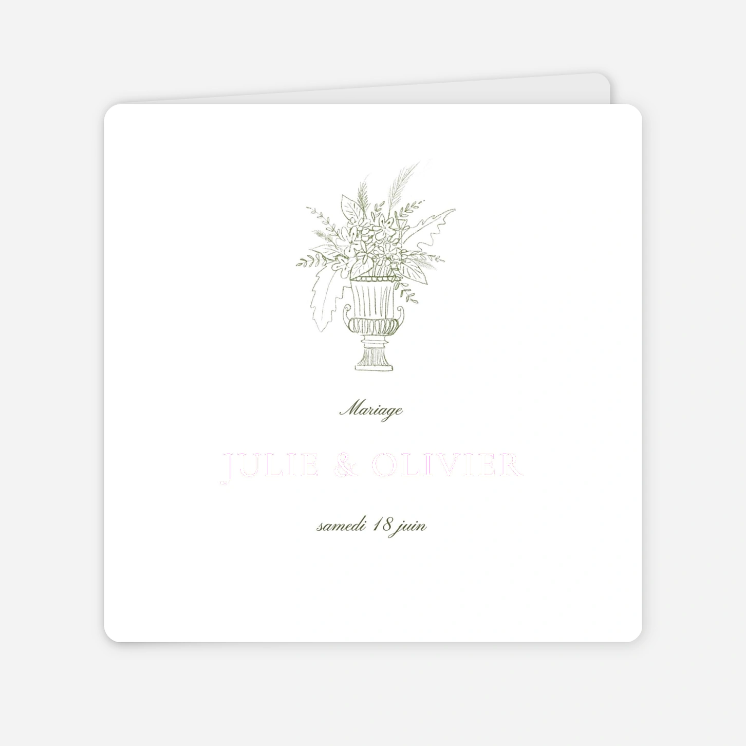 Faire-part mariage Romance