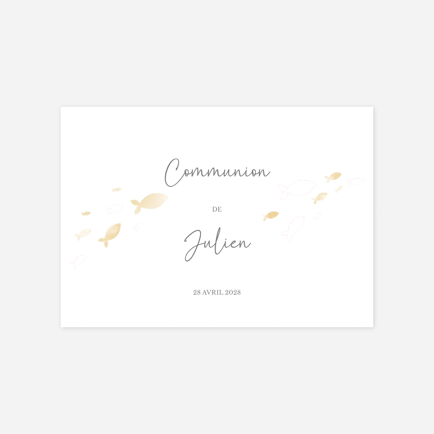 Invitation communion Reflets d’azur