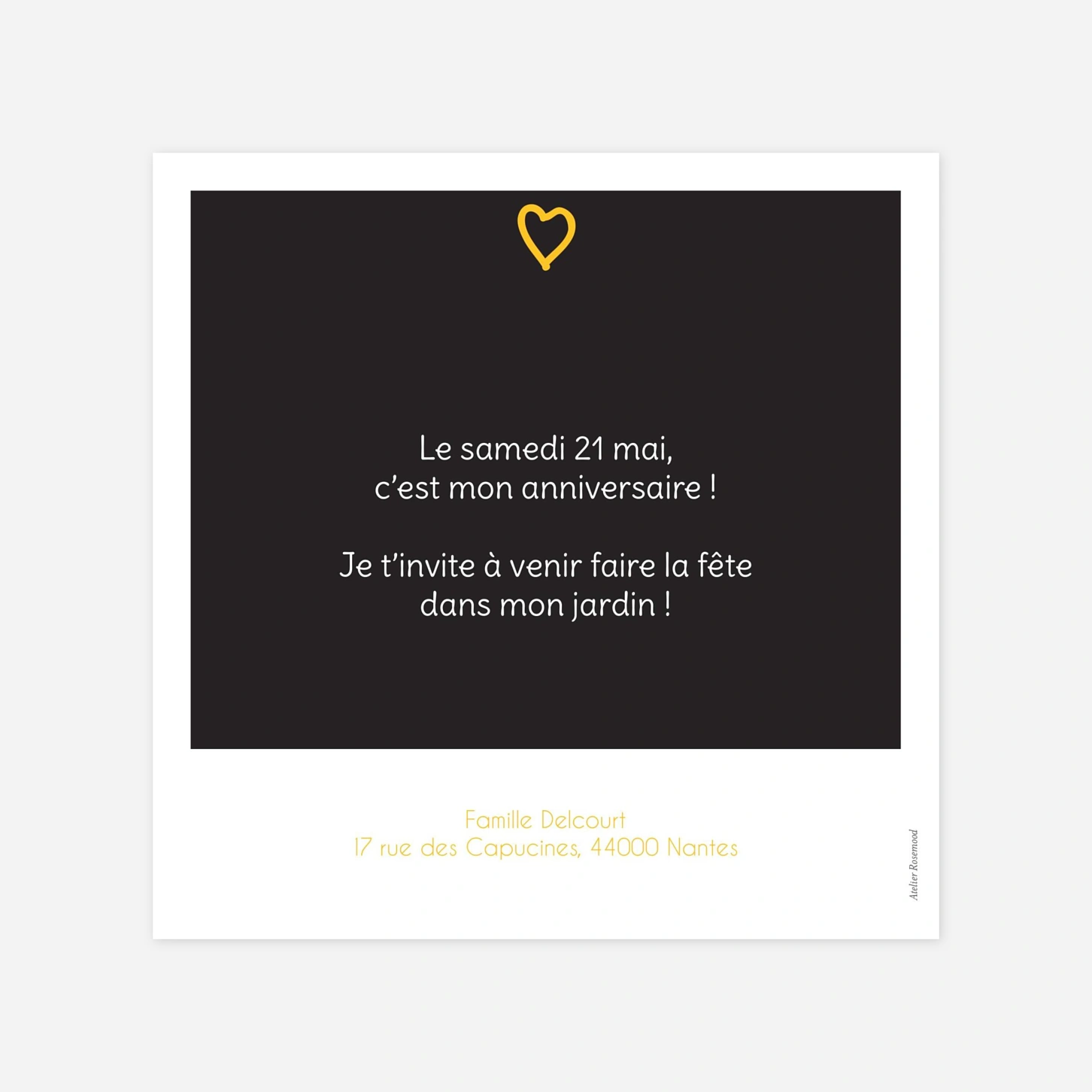 invitation anniversaire enfant Instant joyeux