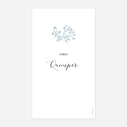 Marque-table mariage Reflets dans l'eau