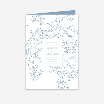 Livret de messe mariage Reflets dans l'eau