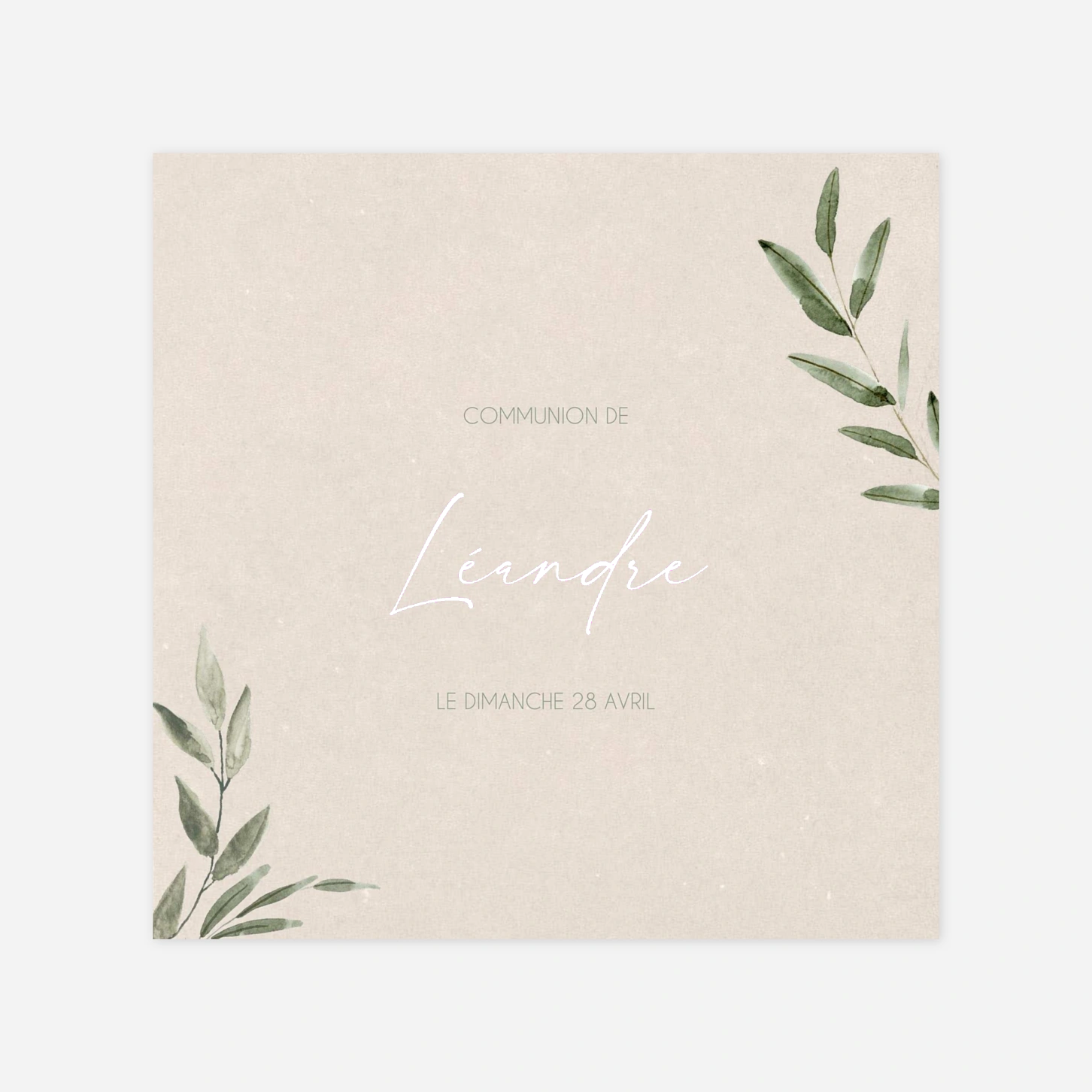 Invitation communion Rêve de Nature