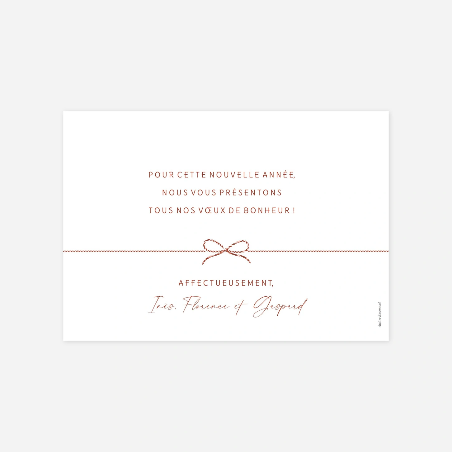 Carte de voeux Précieux souvenirs