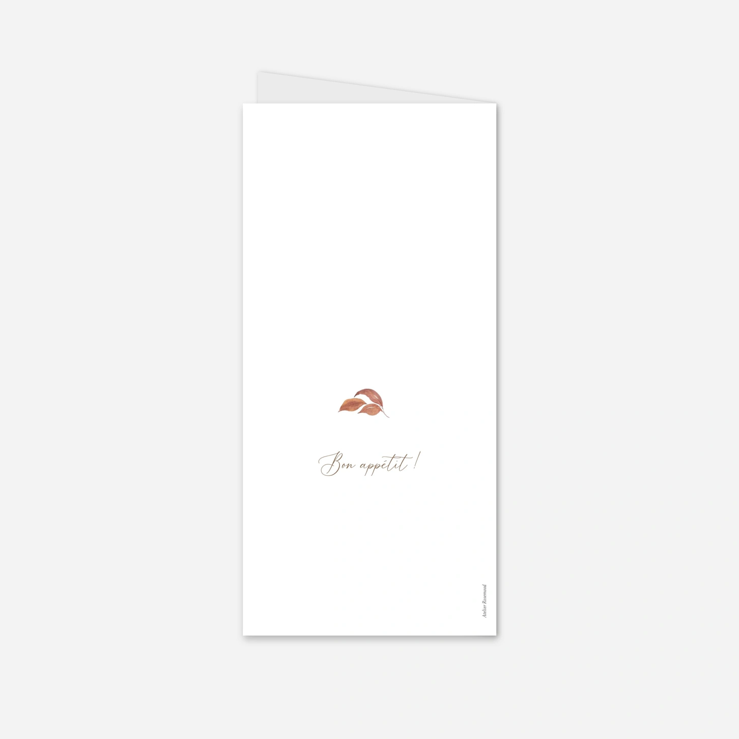 Menu mariage Douce lueur