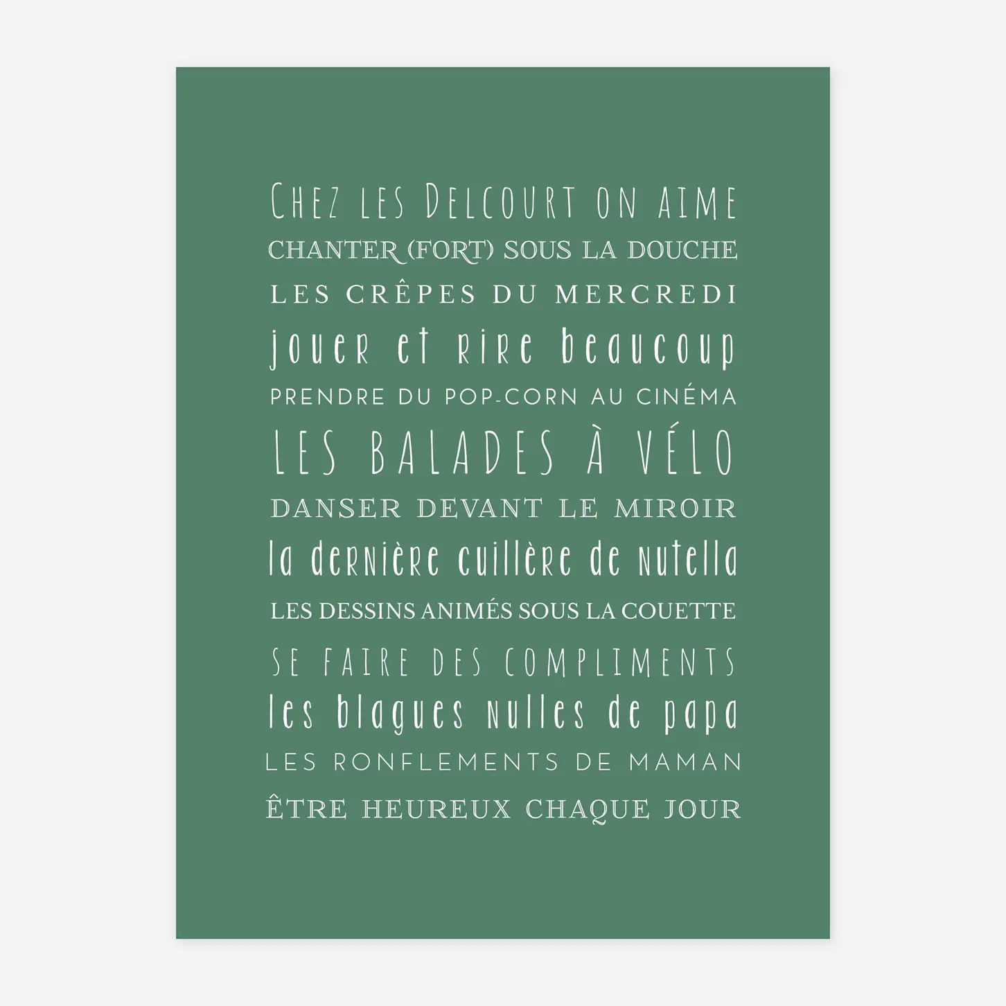 Affiche Les règles de la maison !