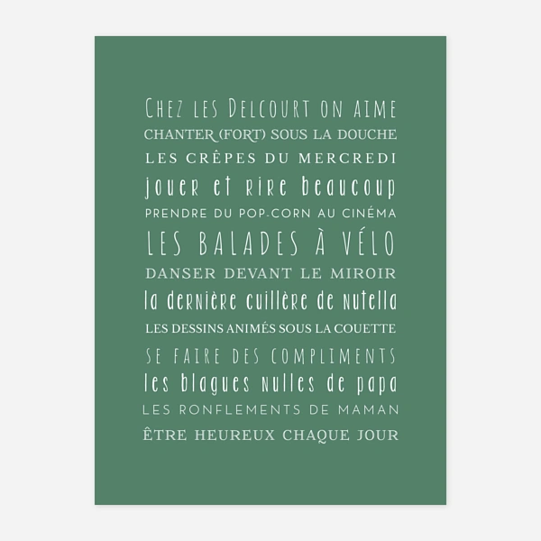 Les règles de la maison !