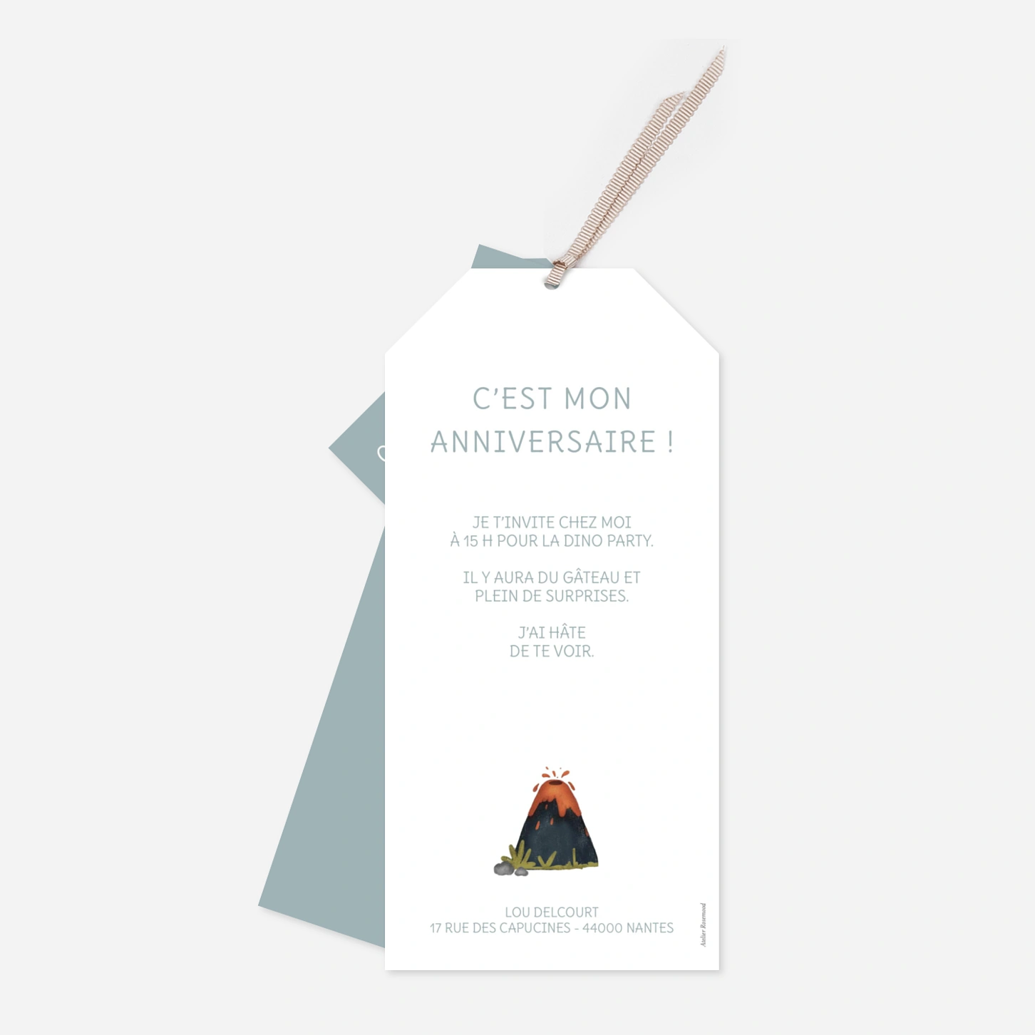 invitation anniversaire enfant Petits dinosaures