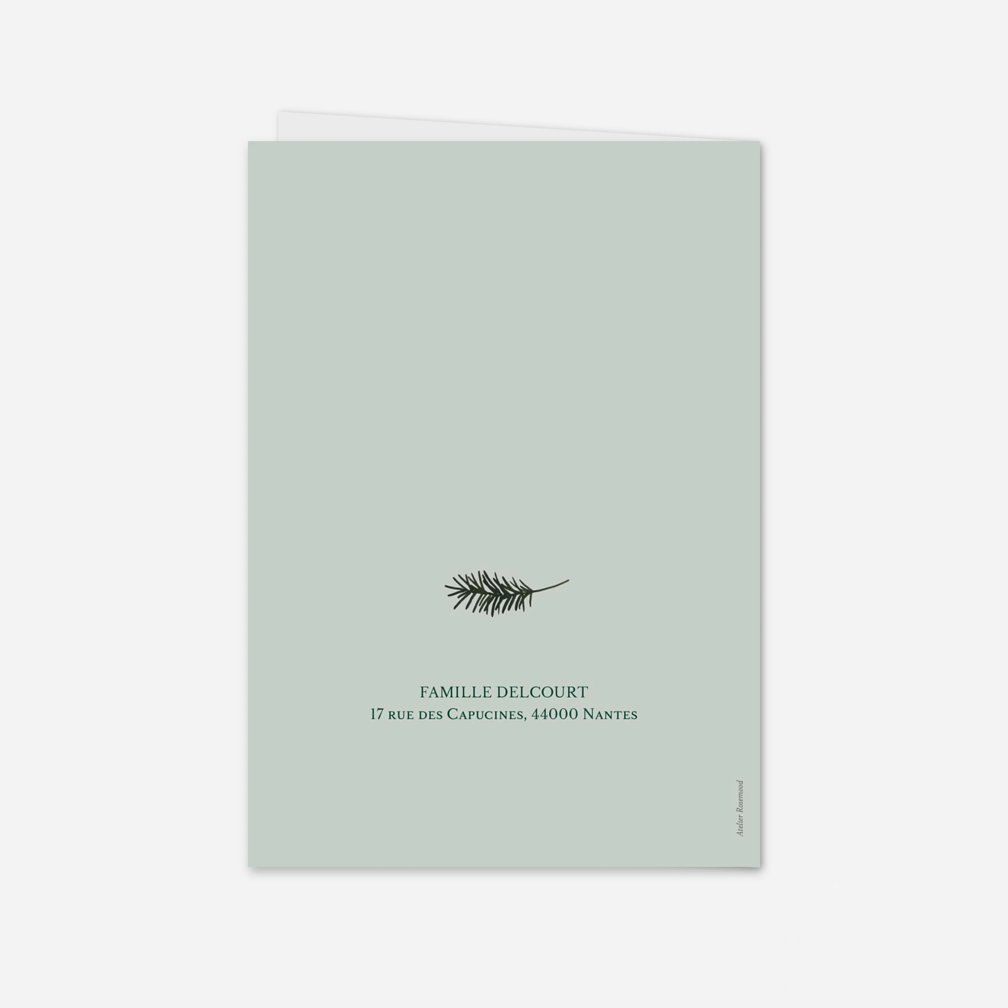 Carte de voeux Reflets dorés