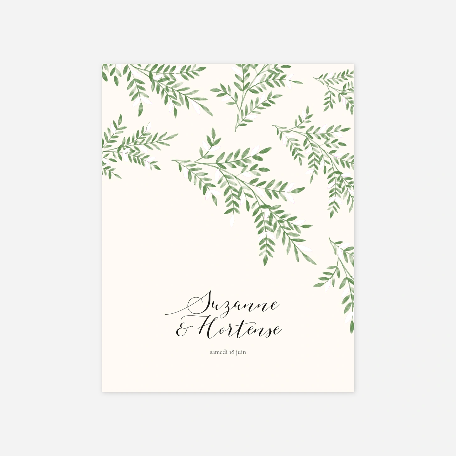 Faire-part mariage Ritournelle