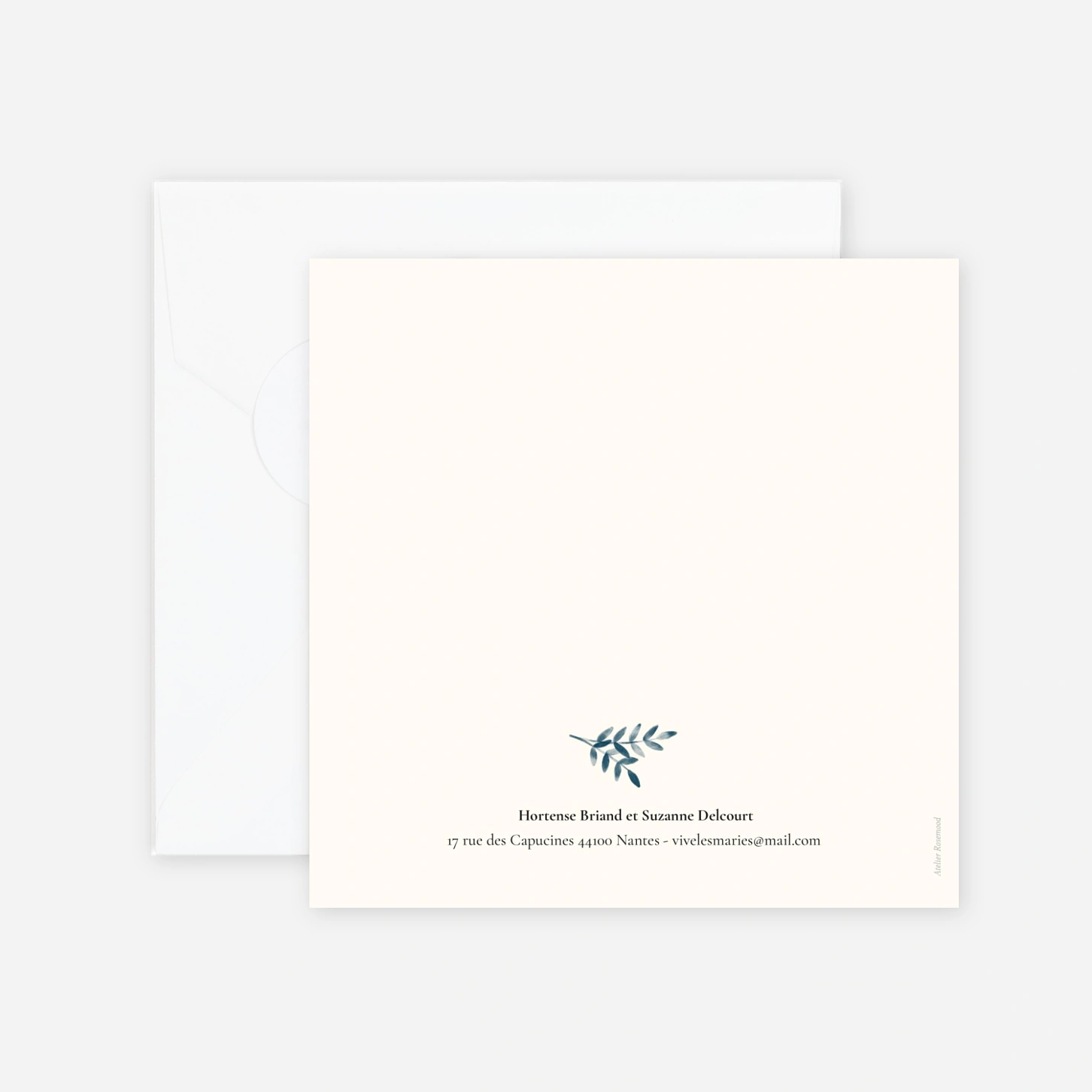 Faire-part mariage Ritournelle