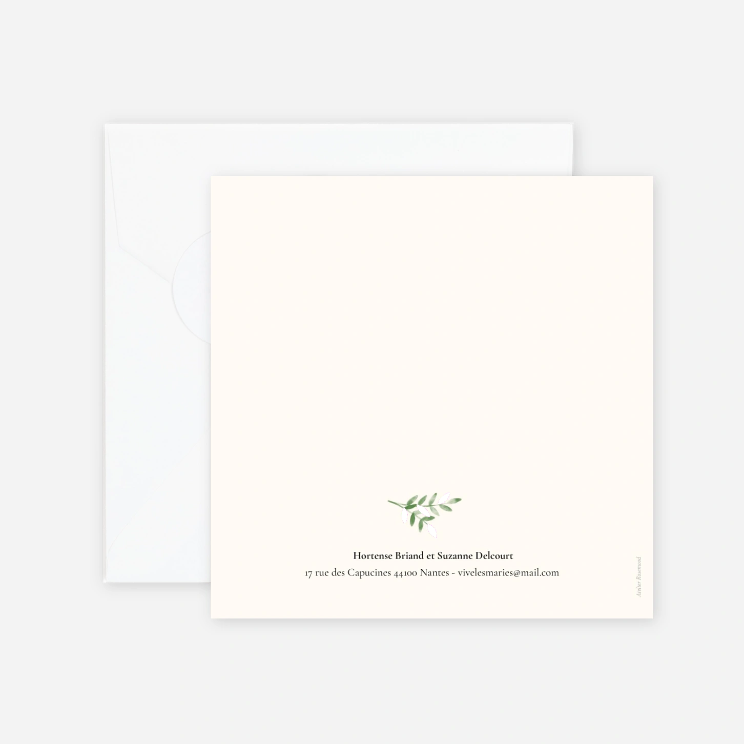 Faire-part mariage Ritournelle