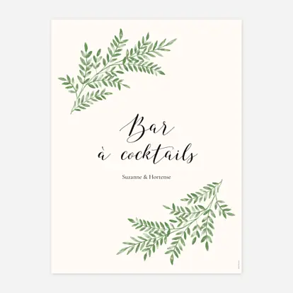 Affiche bienvenue mariage Ritournelle