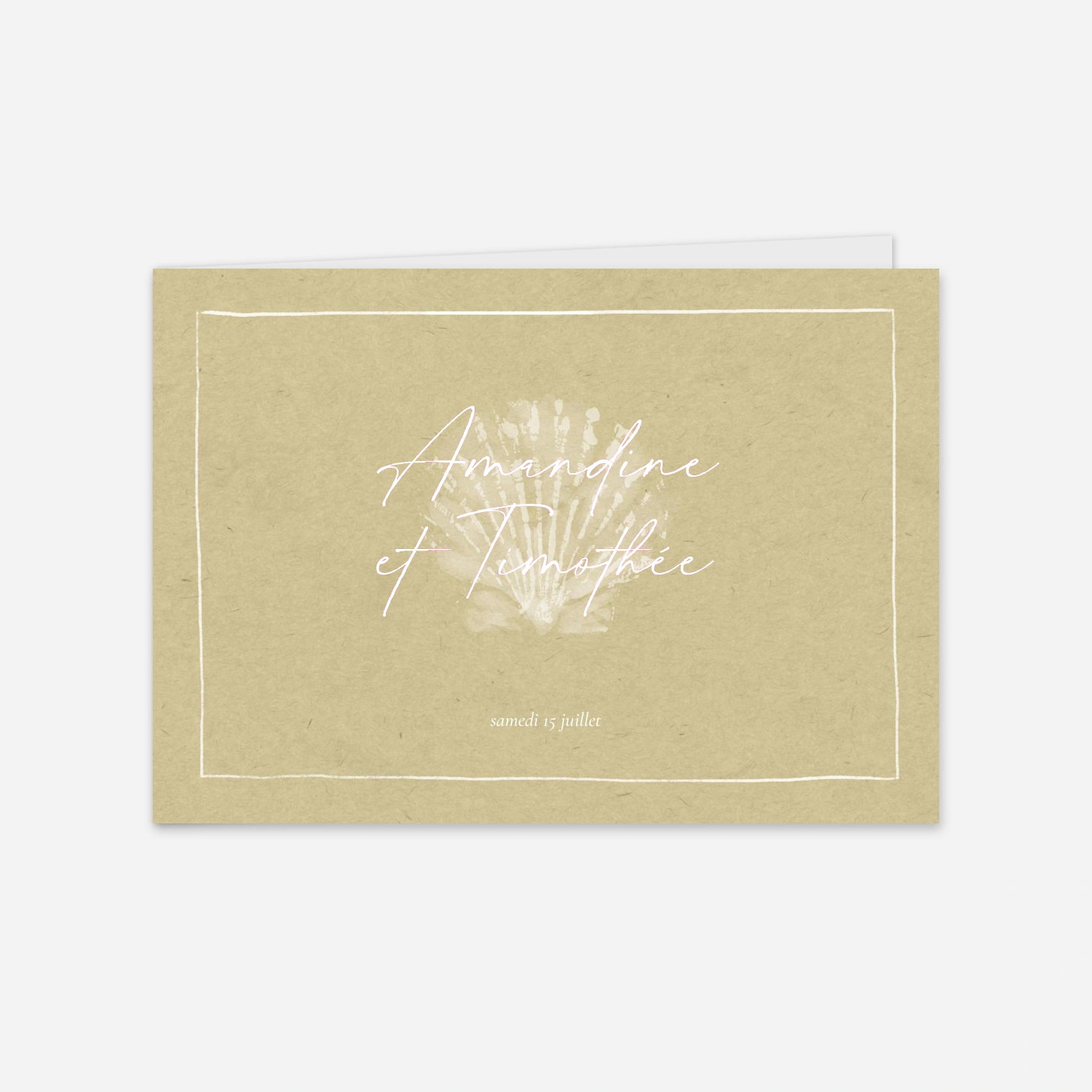 Faire-part mariage Rivages