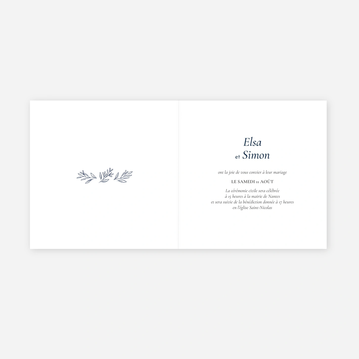 Faire-part mariage Romantique