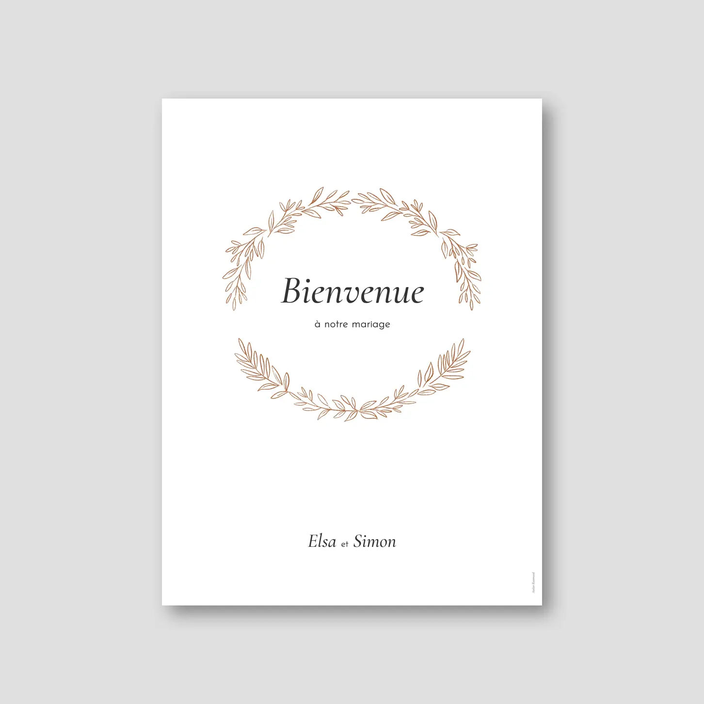 Panneau mariage Romantique