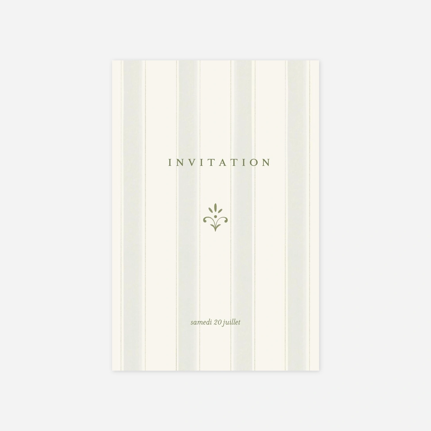 Carton d'invitation Romance vintage