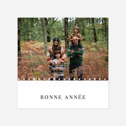 Carte de voeux Ruban Étoilé