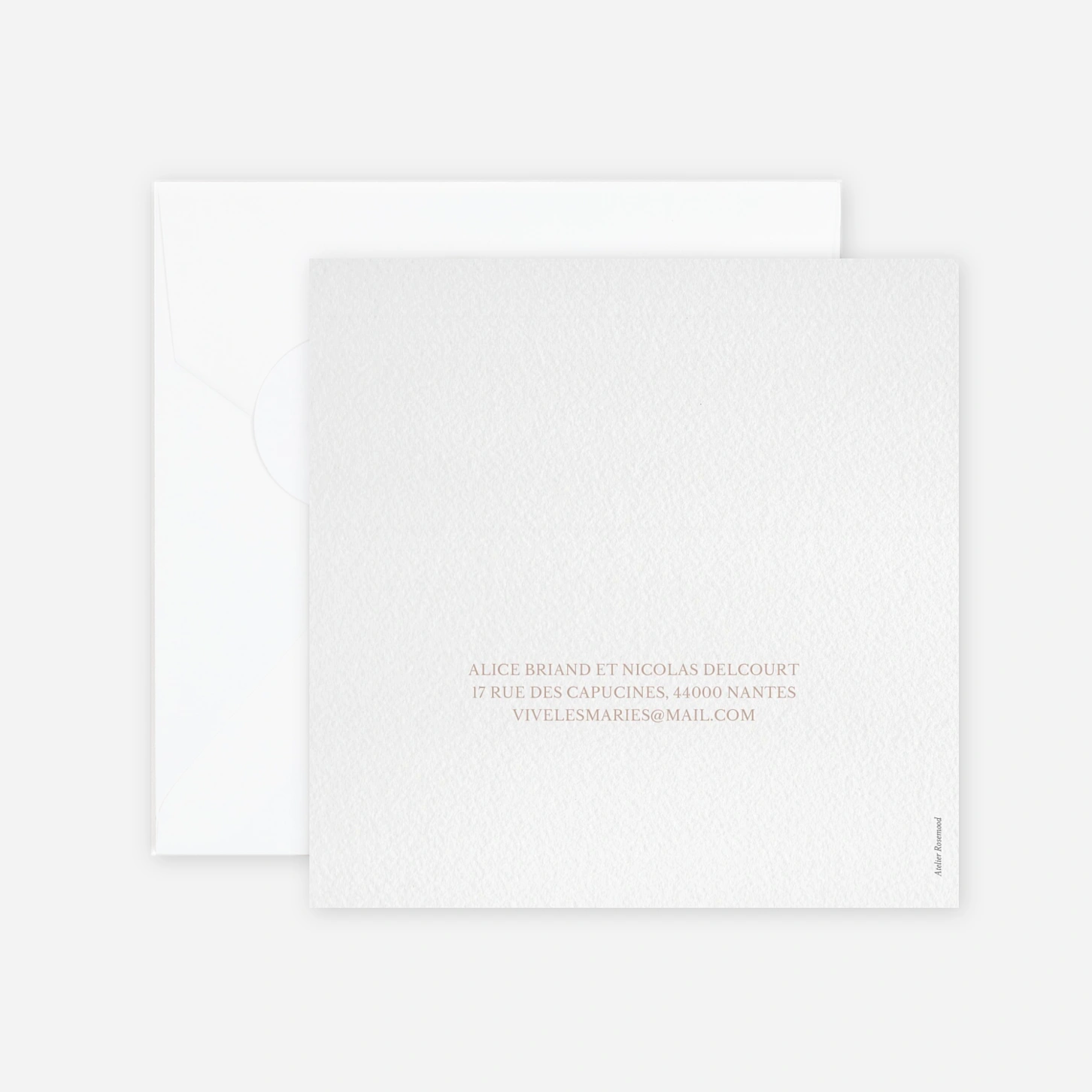 Faire-part mariage Union botanique