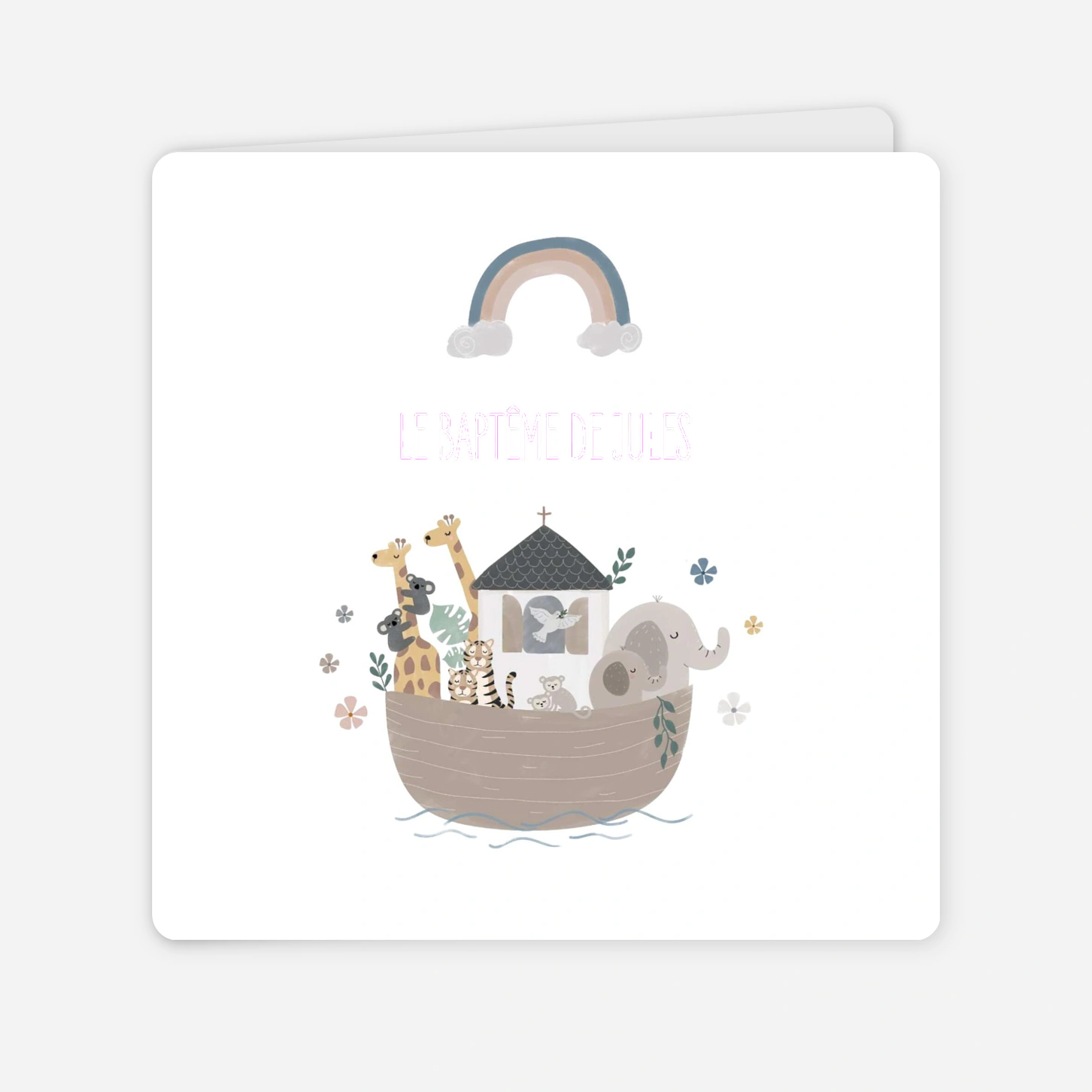 Faire-part baptême Tendre horizon