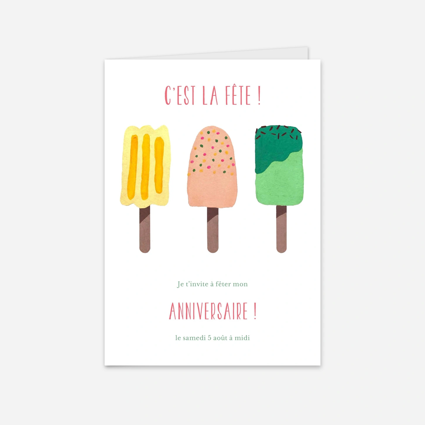 invitation anniversaire enfant Anniversaire Givré