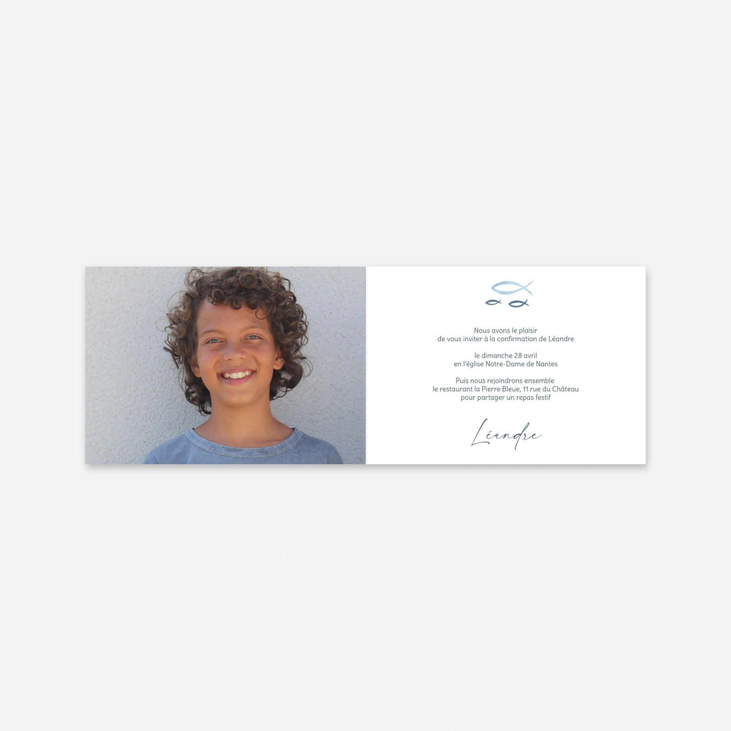 Invitation Confirmation Onde de grâce