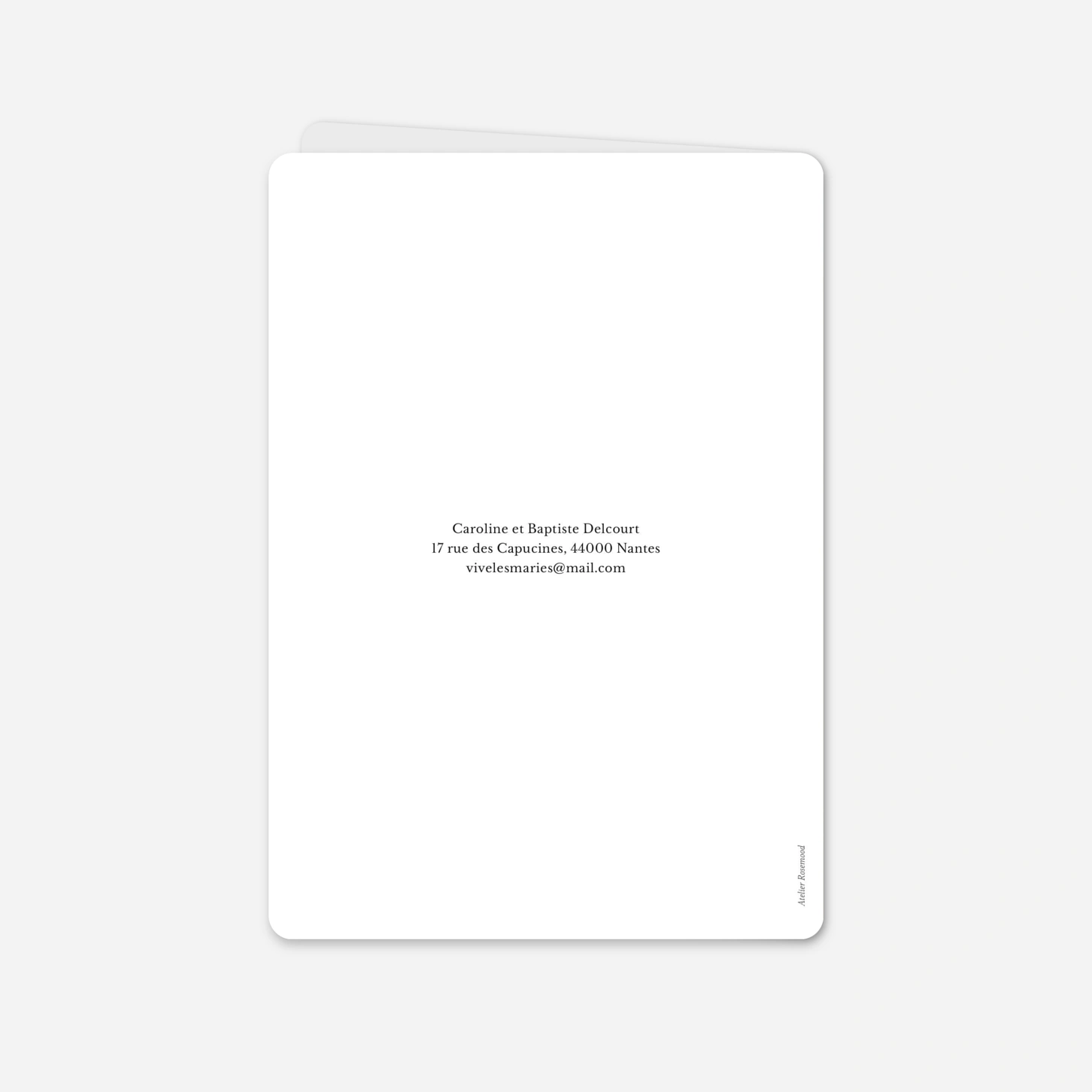 Carte de remerciements Éclat
