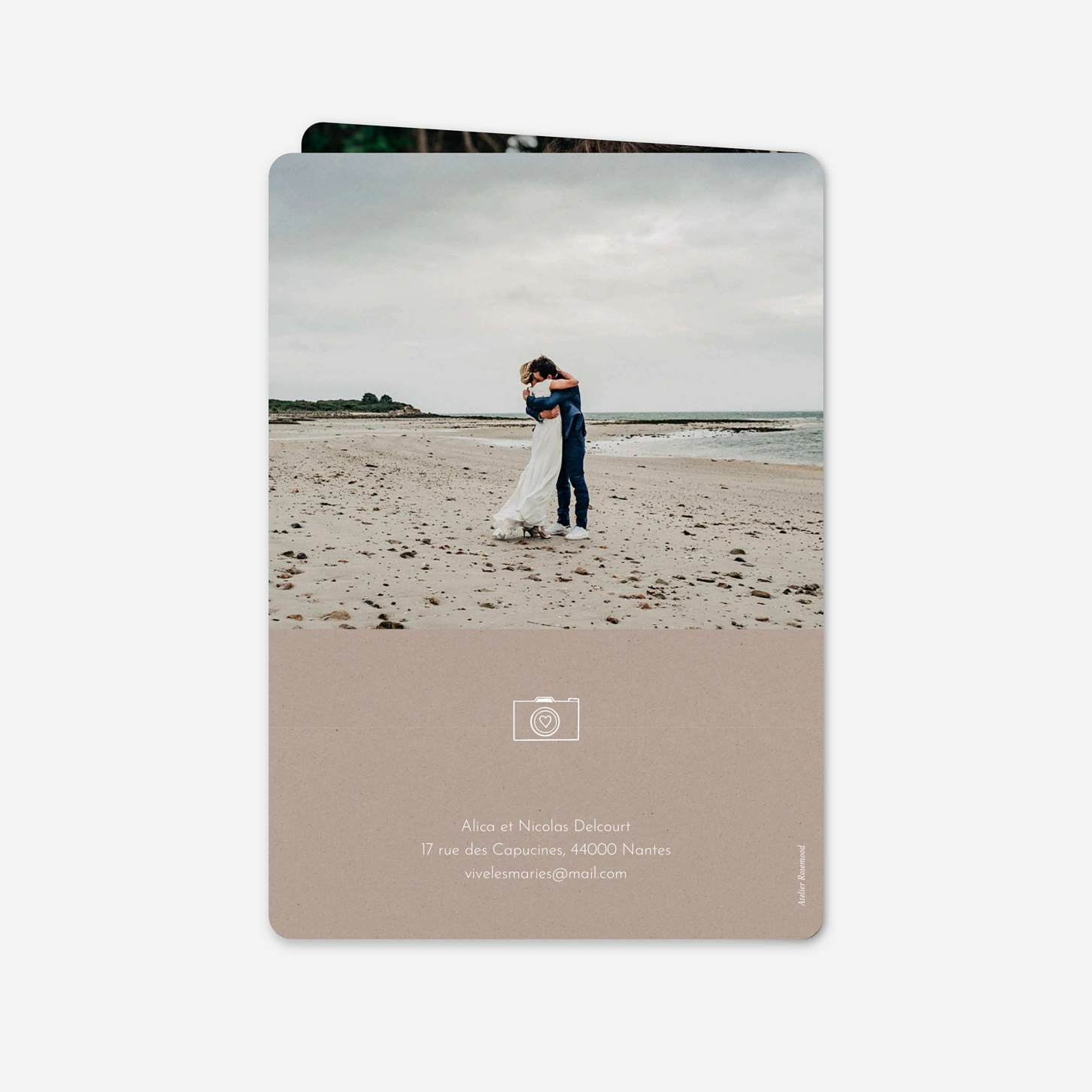Carte de remerciements Signes d’Amour