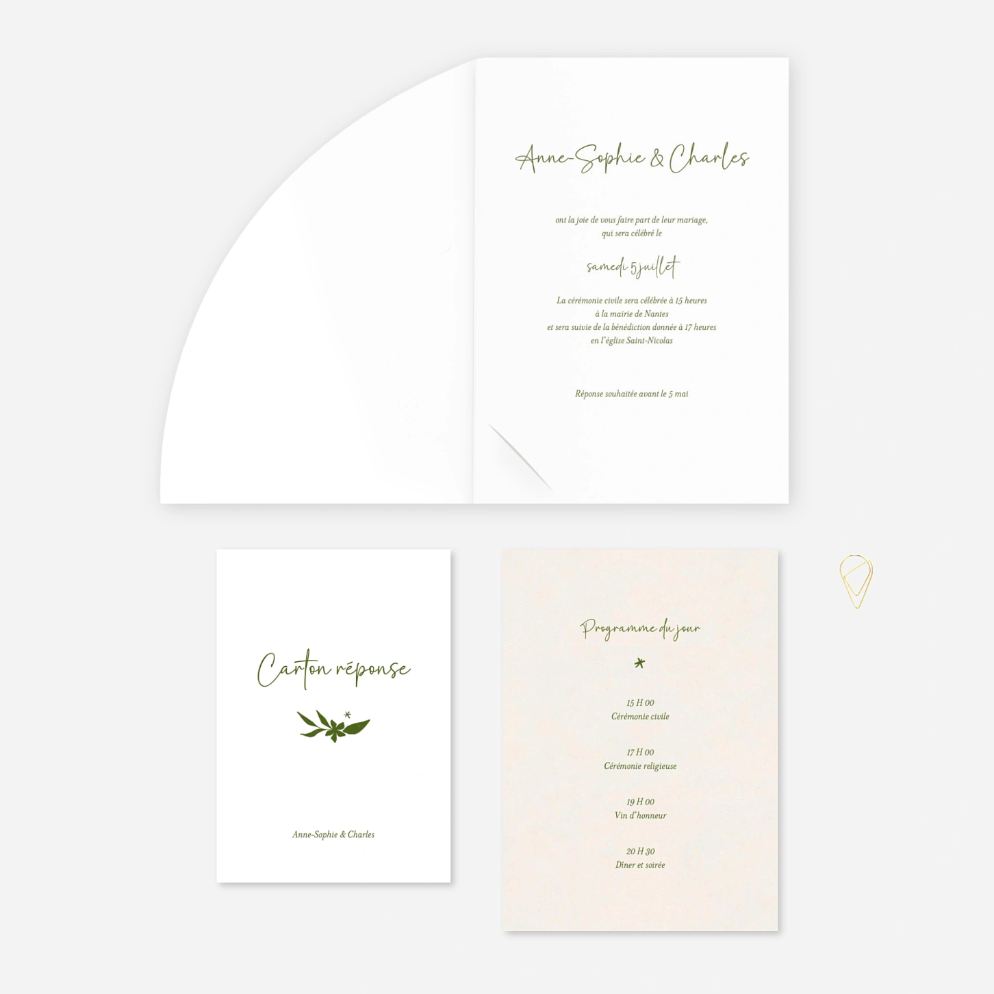 Faire-part mariage Silvano