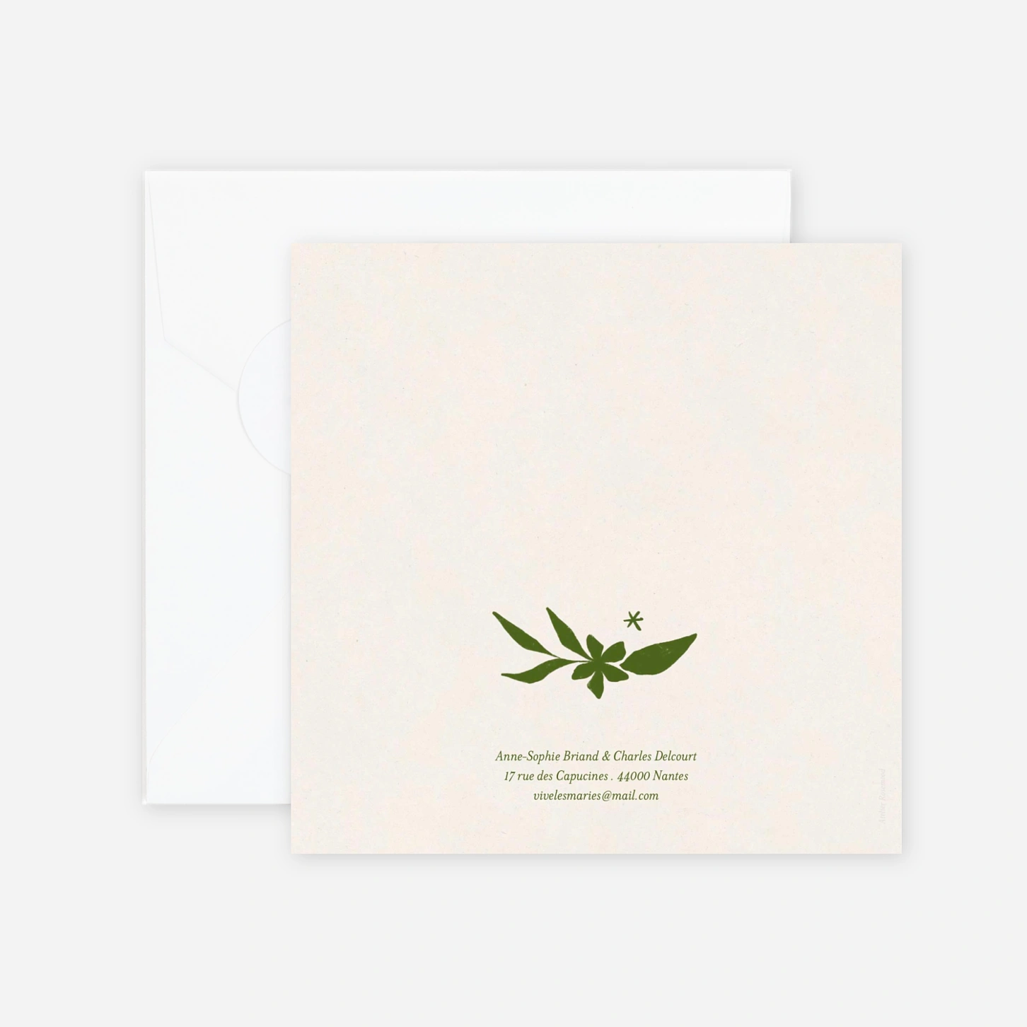 Faire-part mariage Silvano