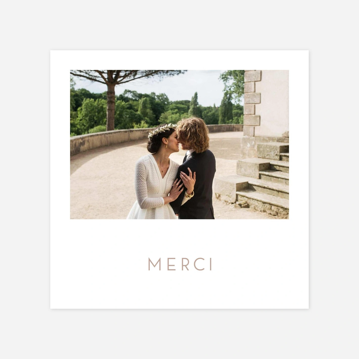 Carte de remerciements Simple photo portrait