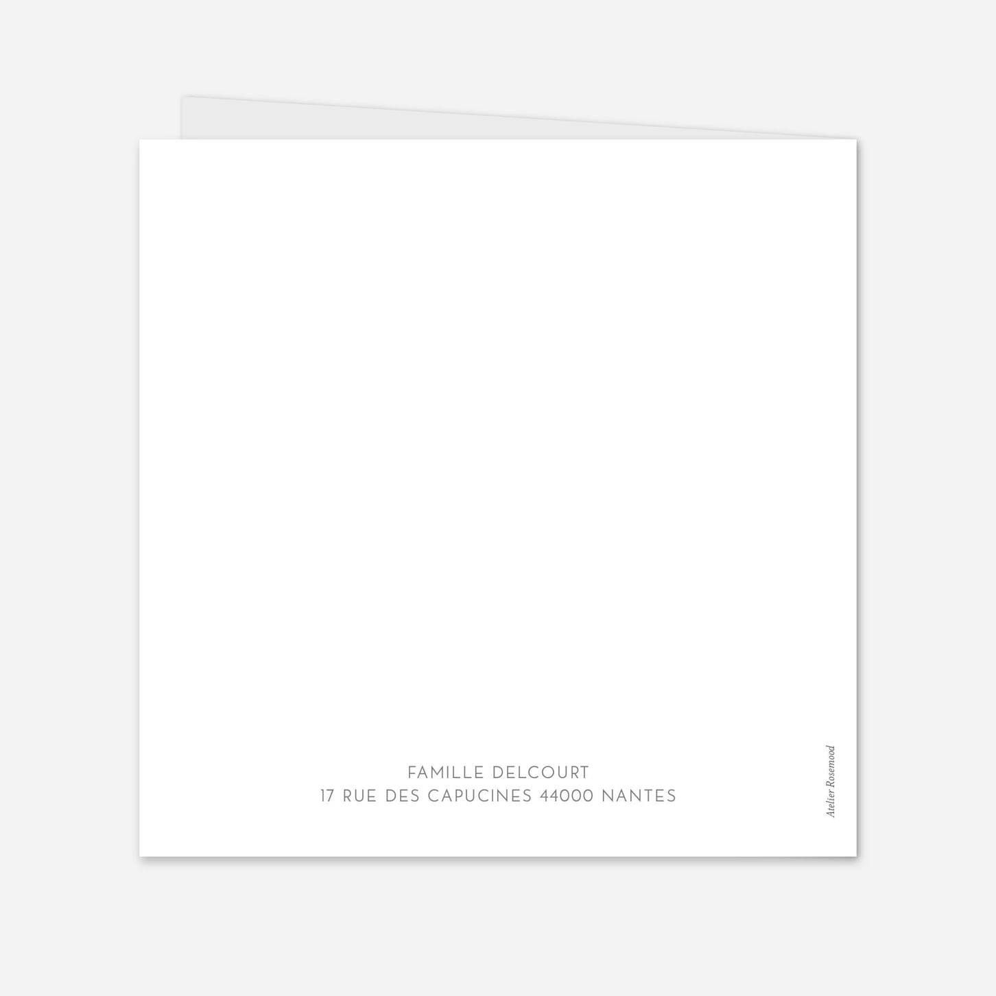 Carte de voeux Simple photo portrait