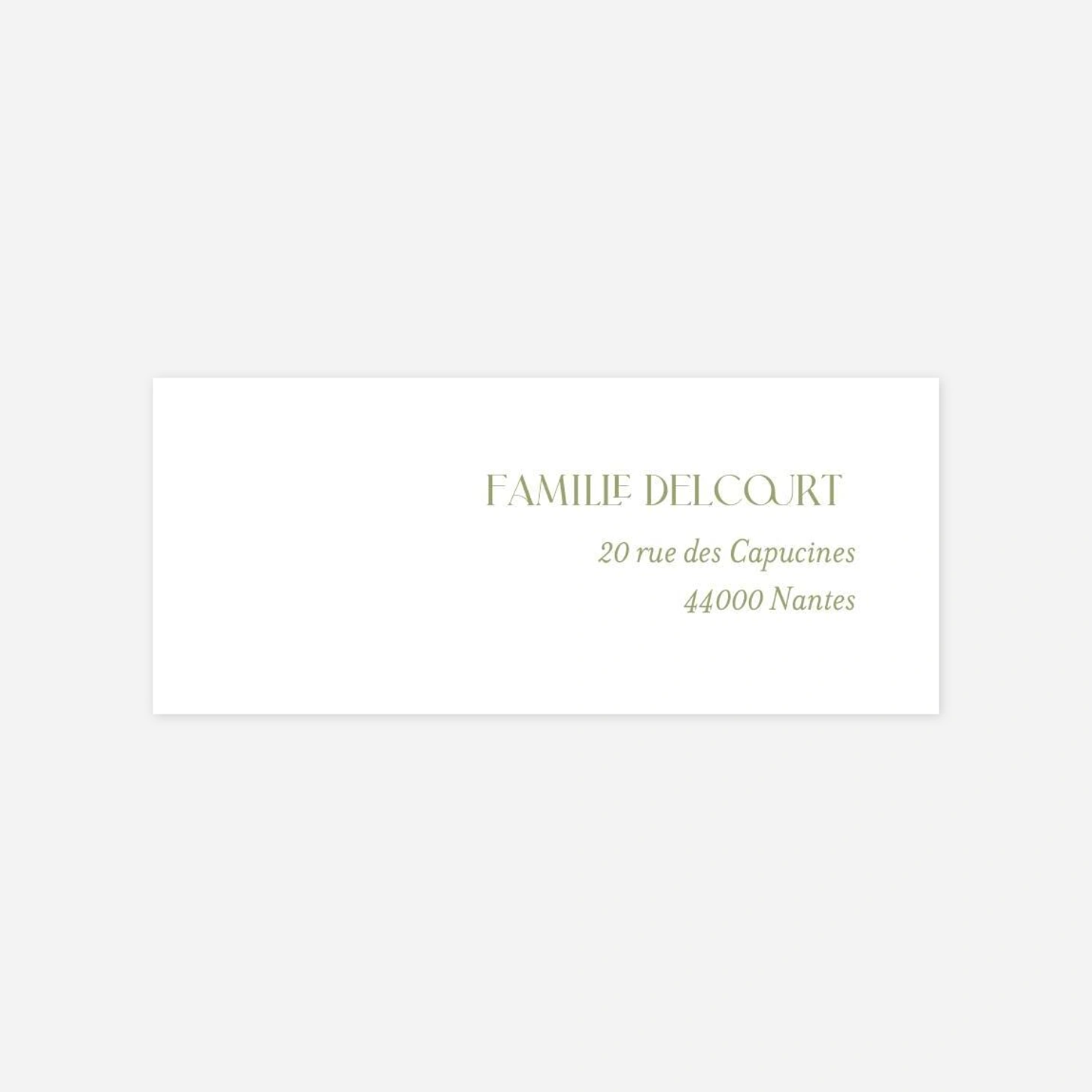 Étiquette expéditeur naissance Simplement